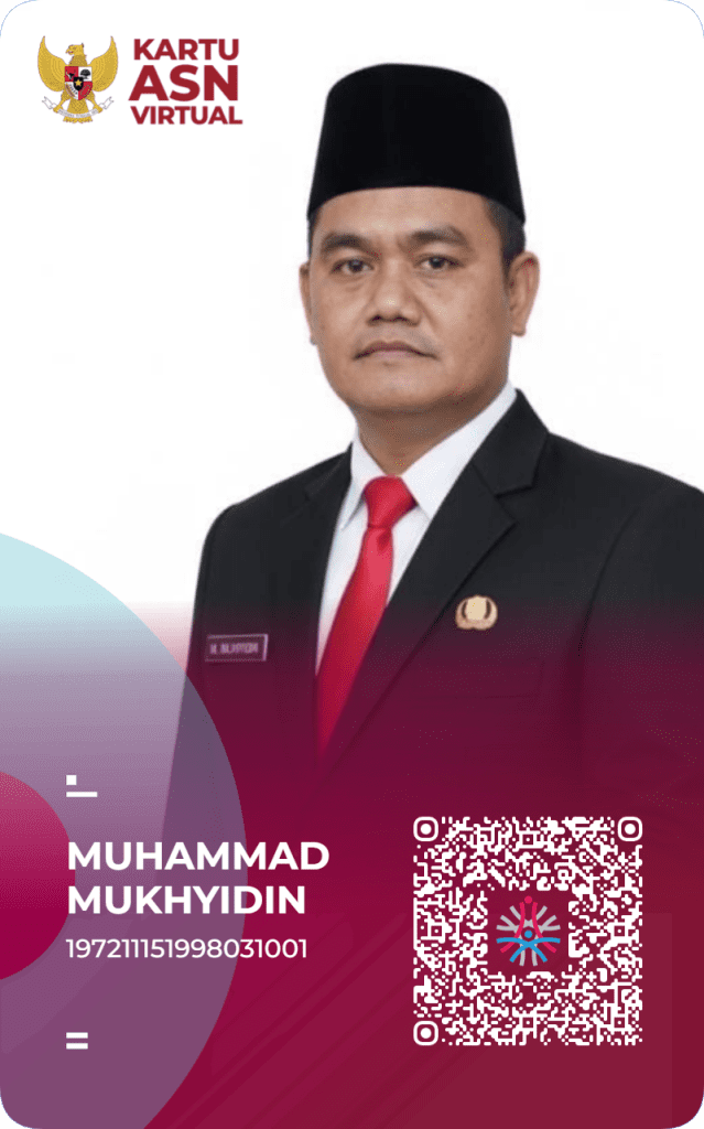 MUHAMMAD MUKHYIDIN, S.Ag